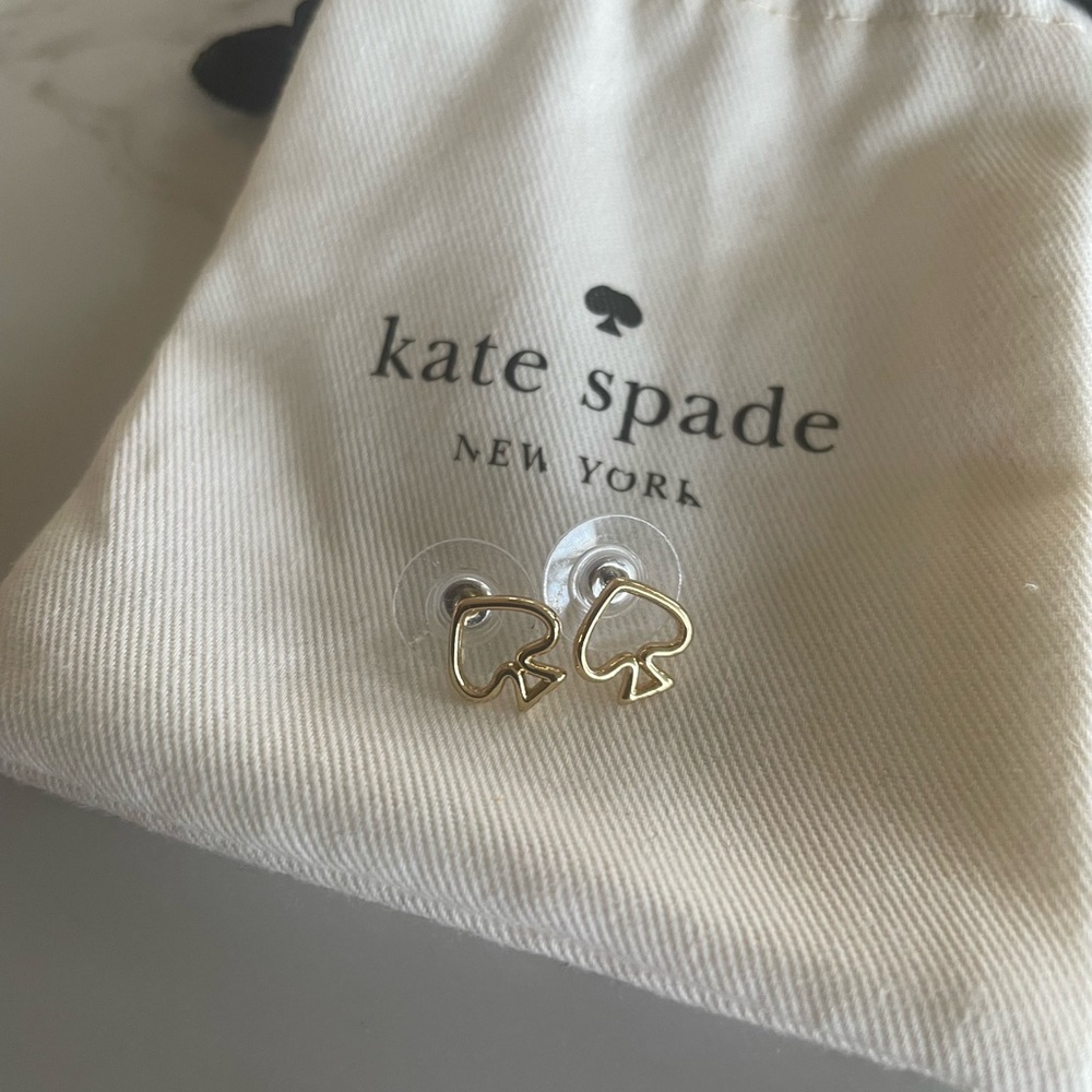 Kate Spade Gold Spade Stud Earrings